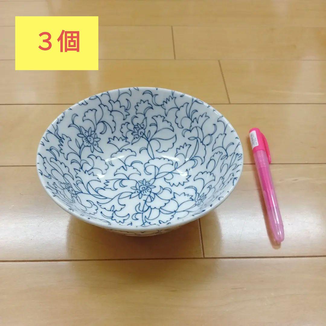たち吉　おてがる丼　染からくさ　　　波佐見焼き　3個セット