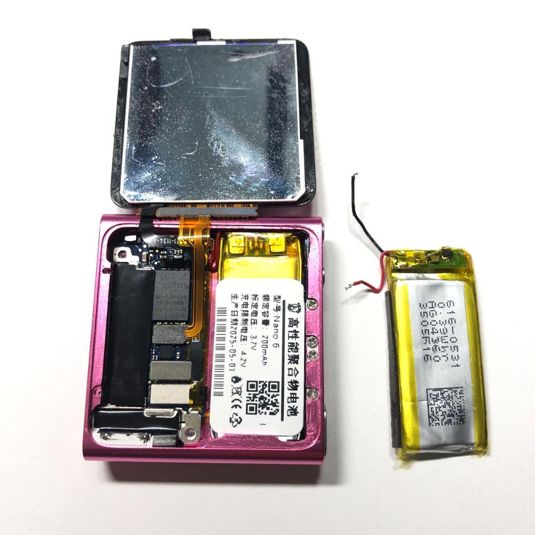 【美品】iPod nano 第6世代 16G 新品バッテリーに交換品　ピンク