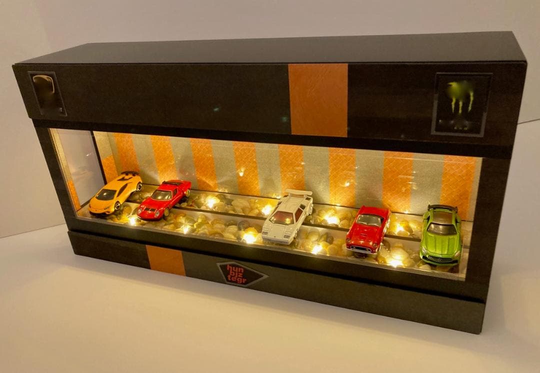 ストーン＆レジン・1/64~1/24・ディスプレーBOX/スタイリッシュジオラマ
