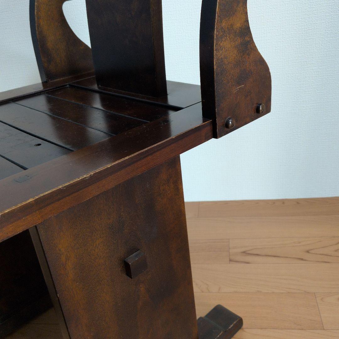 民芸家具木製椅子 背もたれ付き