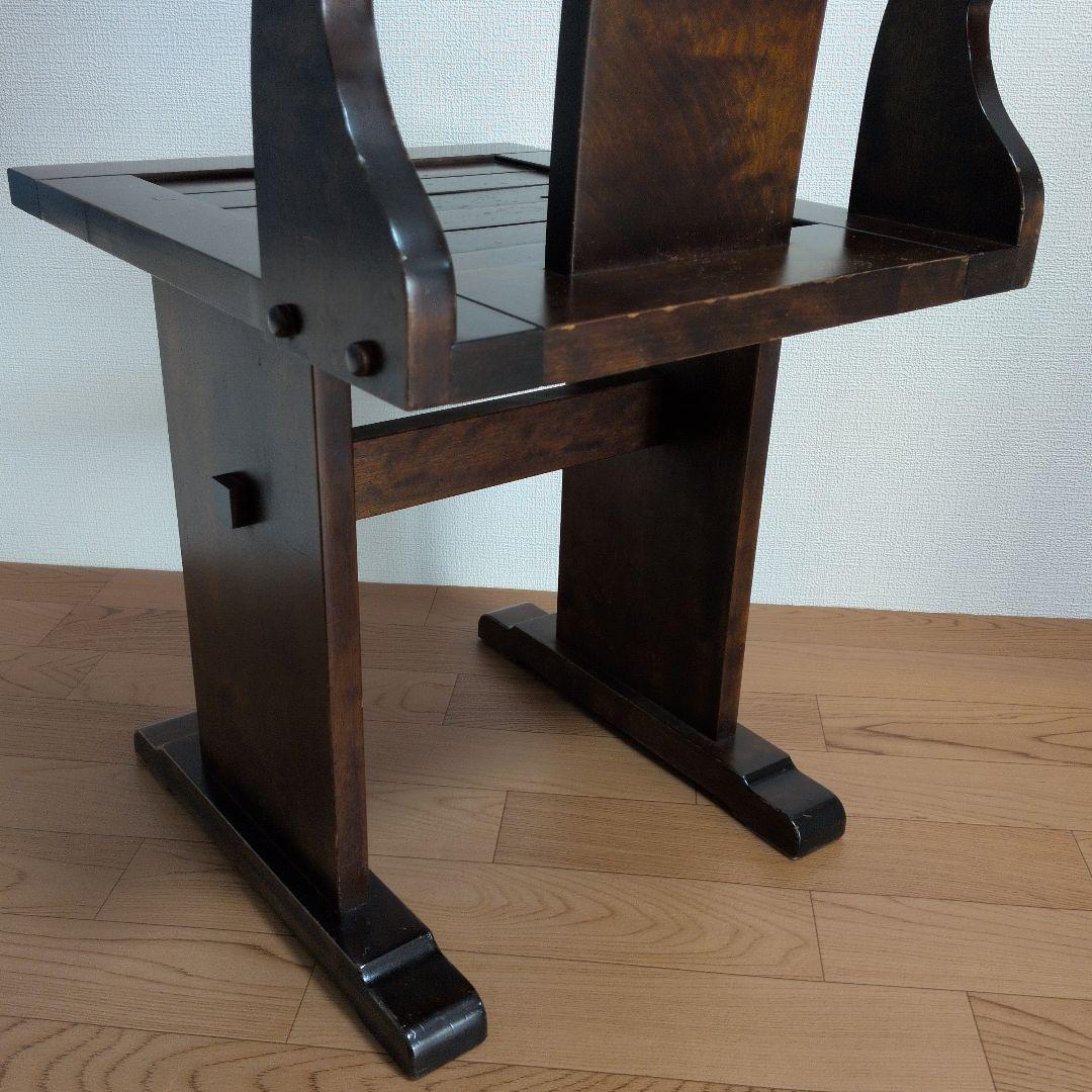 民芸家具木製椅子 背もたれ付き