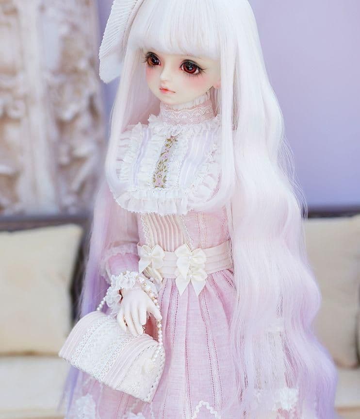 AS138 BJD 1/3 人形 ドール　用ウィッグ カツラ 耐熱 ハンドメイド