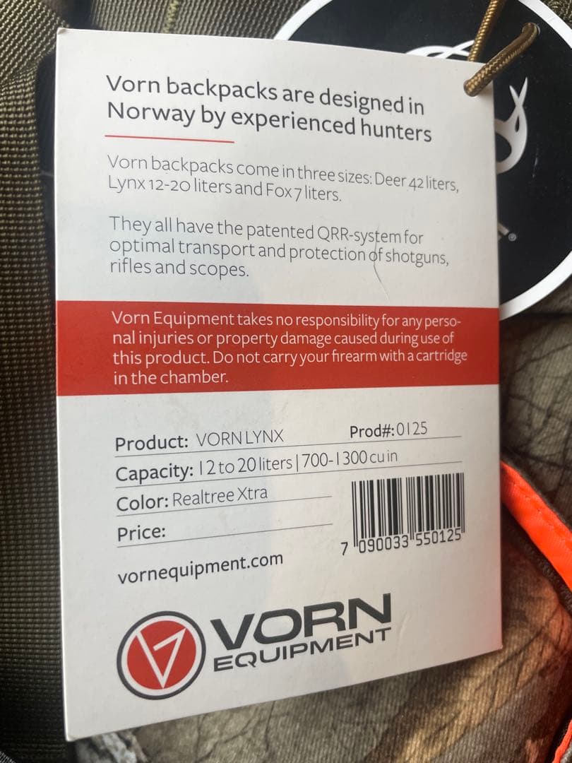 VORN ハンティング用 バックパック