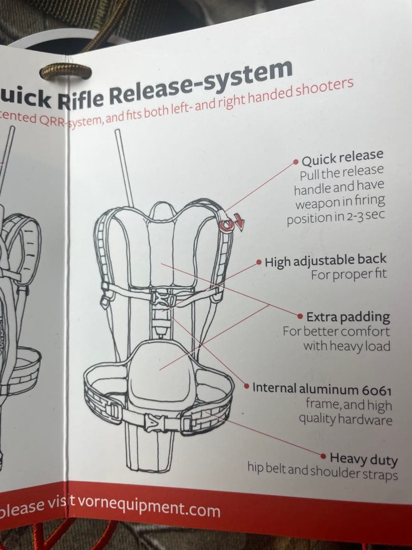 VORN ハンティング用 バックパック