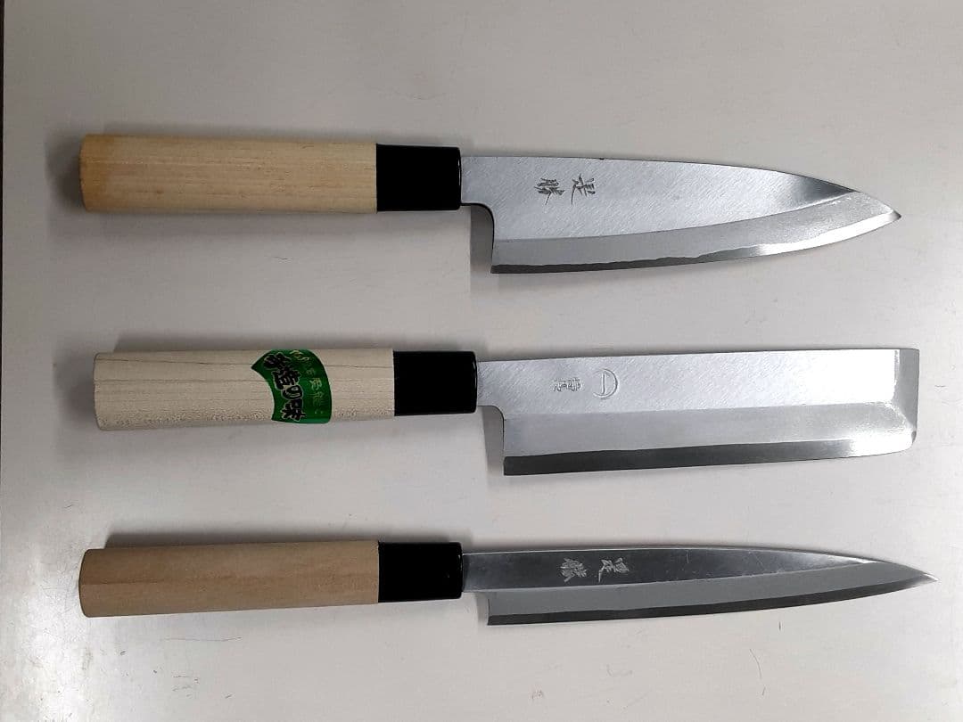値下げ　日本伝統の打ち刃物３本組