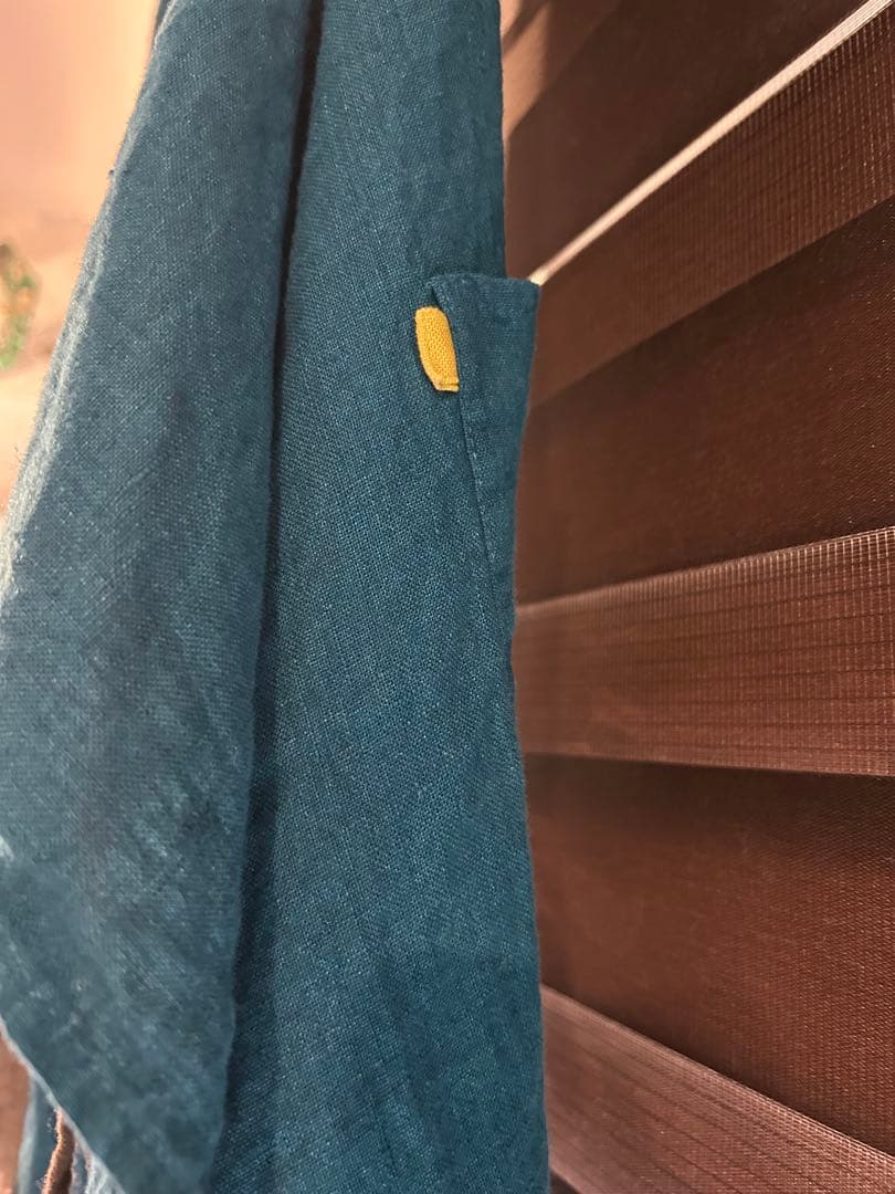 新品未使用　リーノエリーナ　フルエプロン マノン ブルーパヴォーネ　リトアニア製