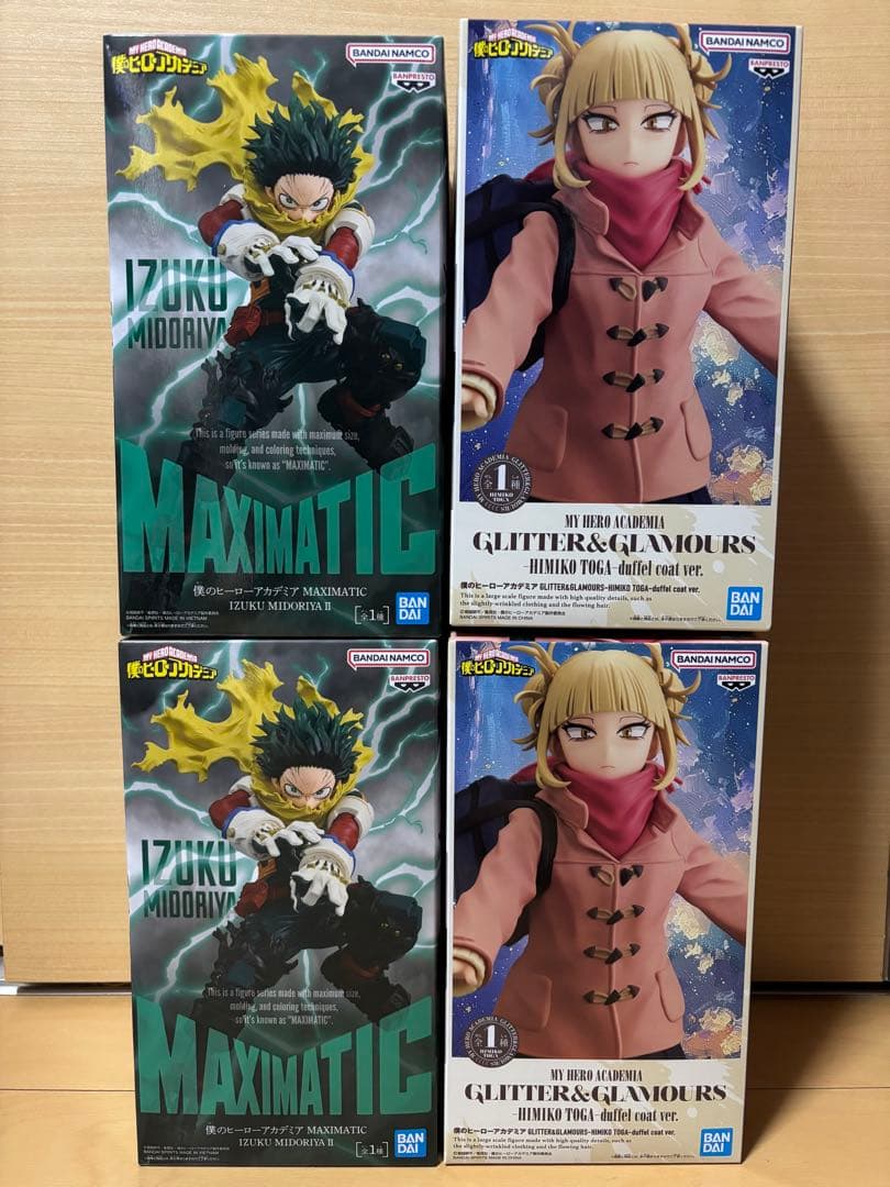 僕のヒーローアカデミア トガヒミコ 緑谷出久 フィギュア 4個セット