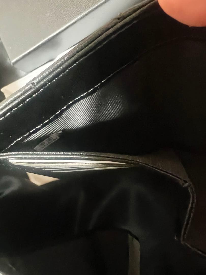 CHANELノベルティ財布 ラムスキンブラック