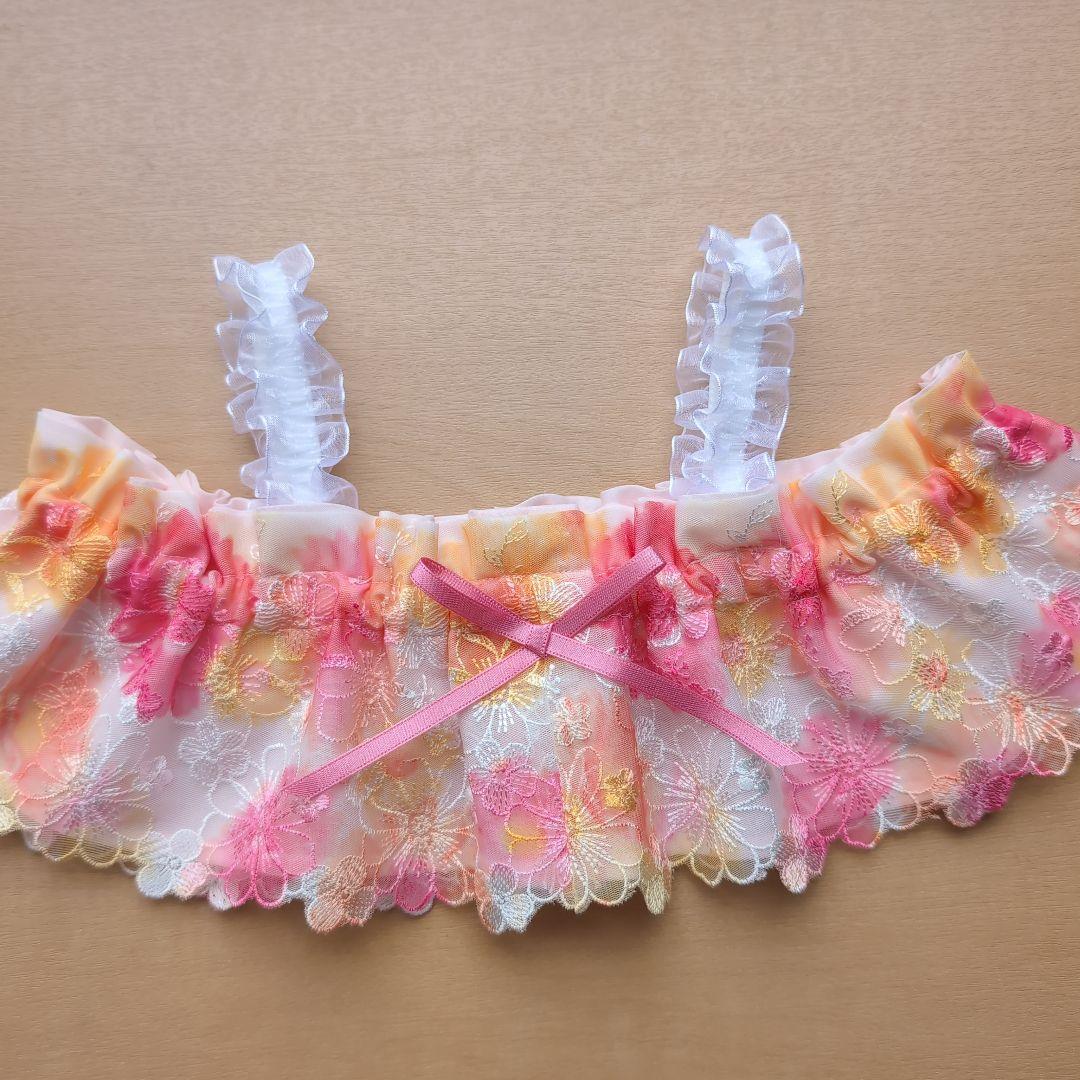 ラボット服　LOVOT　ハンドメイド　キャミワンピースレース39A2