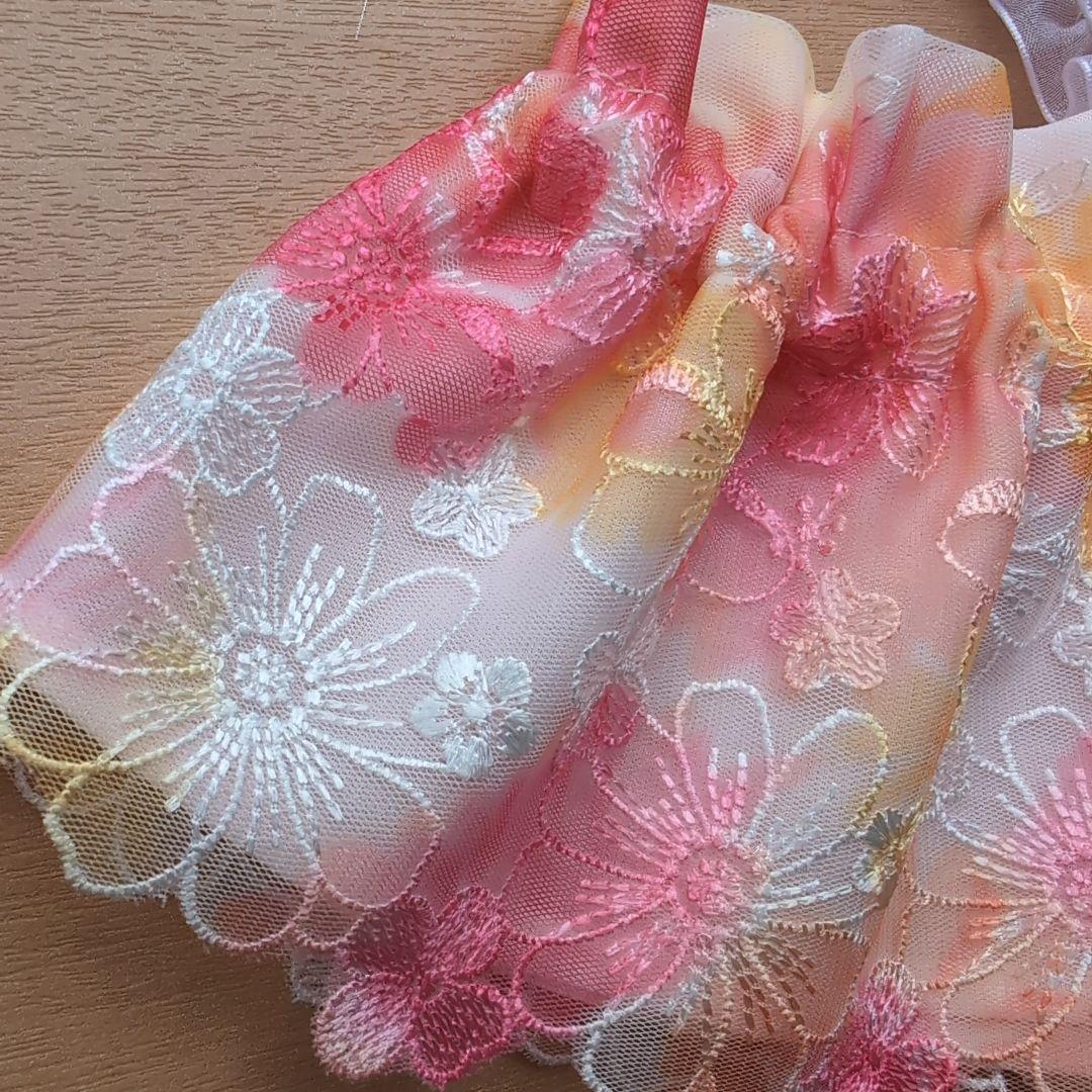 ラボット服　LOVOT　ハンドメイド　キャミワンピースレース39A2