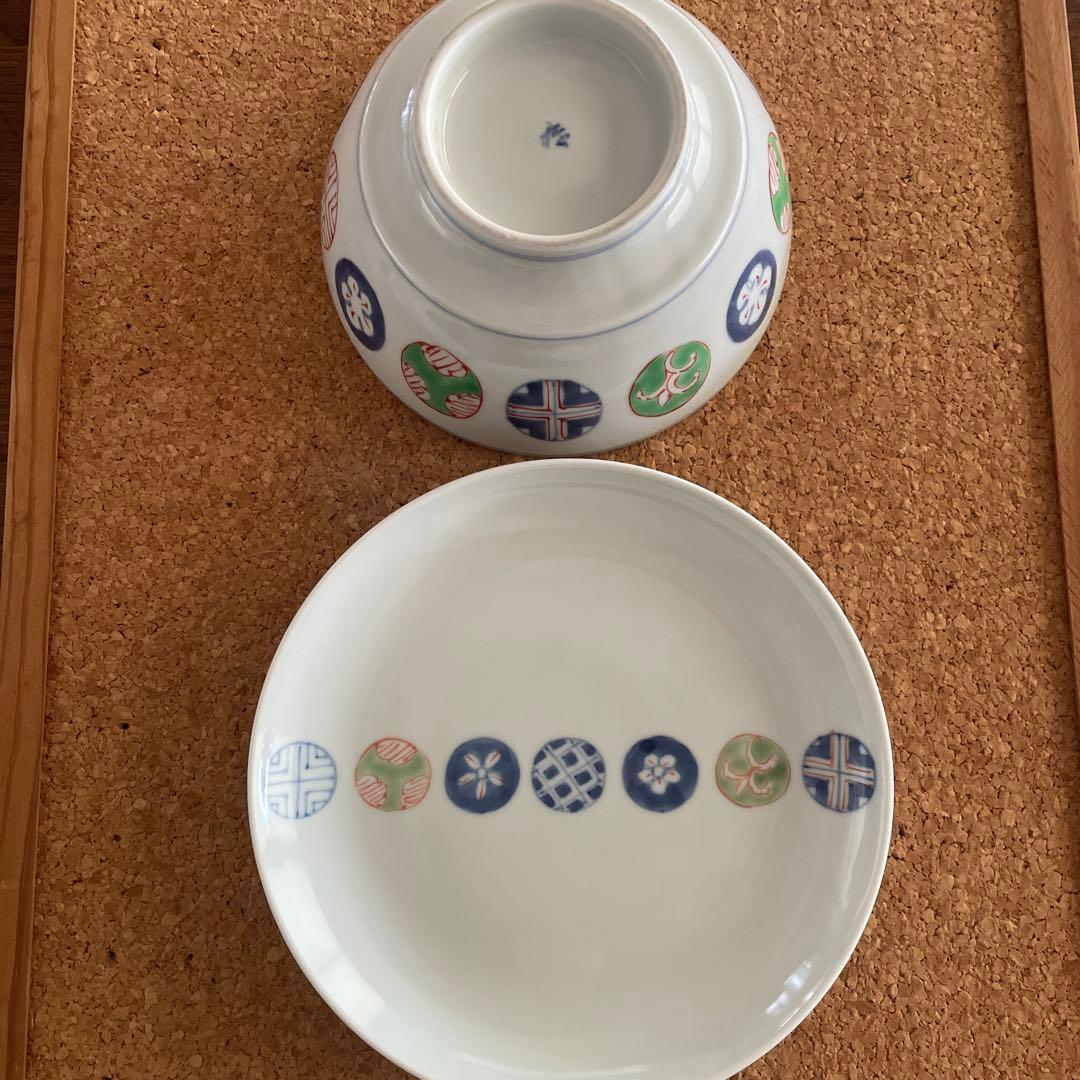 福珠窯　ラーメン鉢と皿のセット