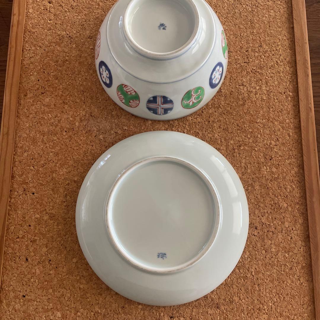 福珠窯　ラーメン鉢と皿のセット