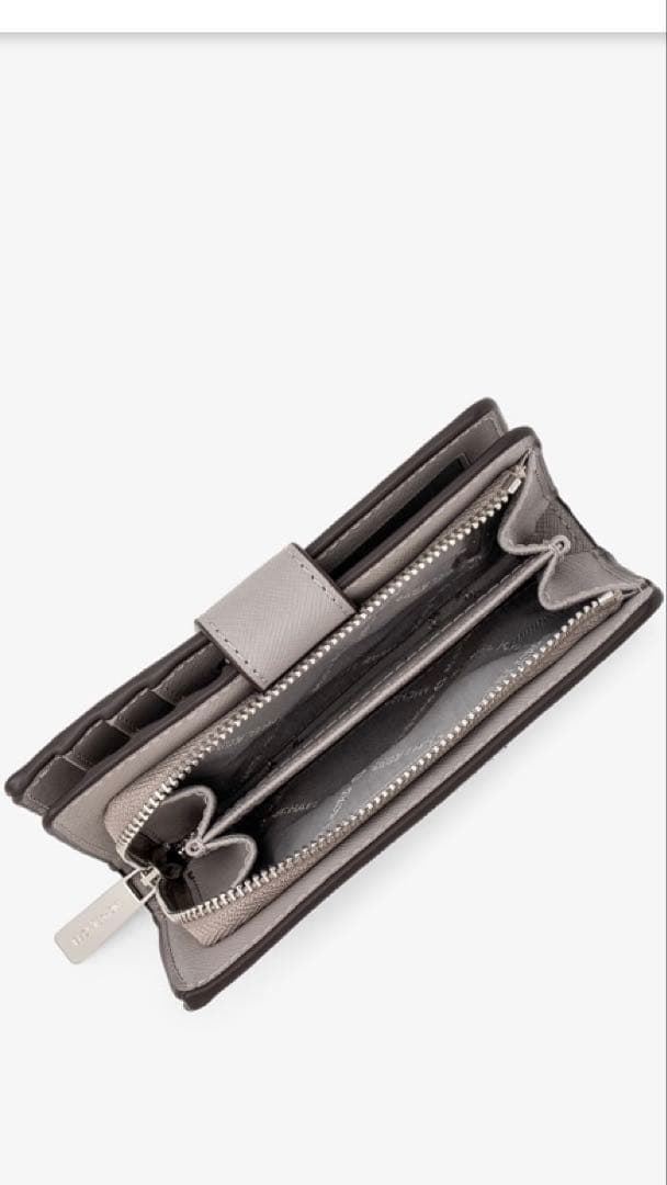 マイケルコース　財布　折りたたみ　グレー