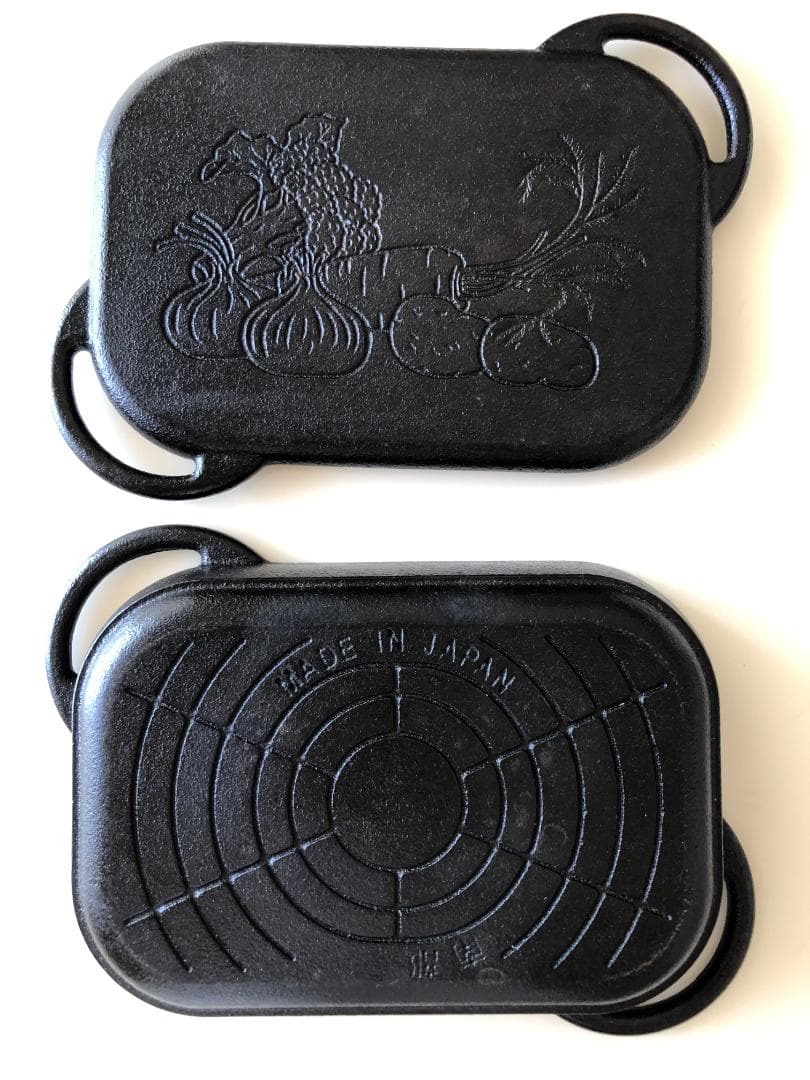 南部鉄器 及精鋳造所 グリルパン 木台・ハンドル付