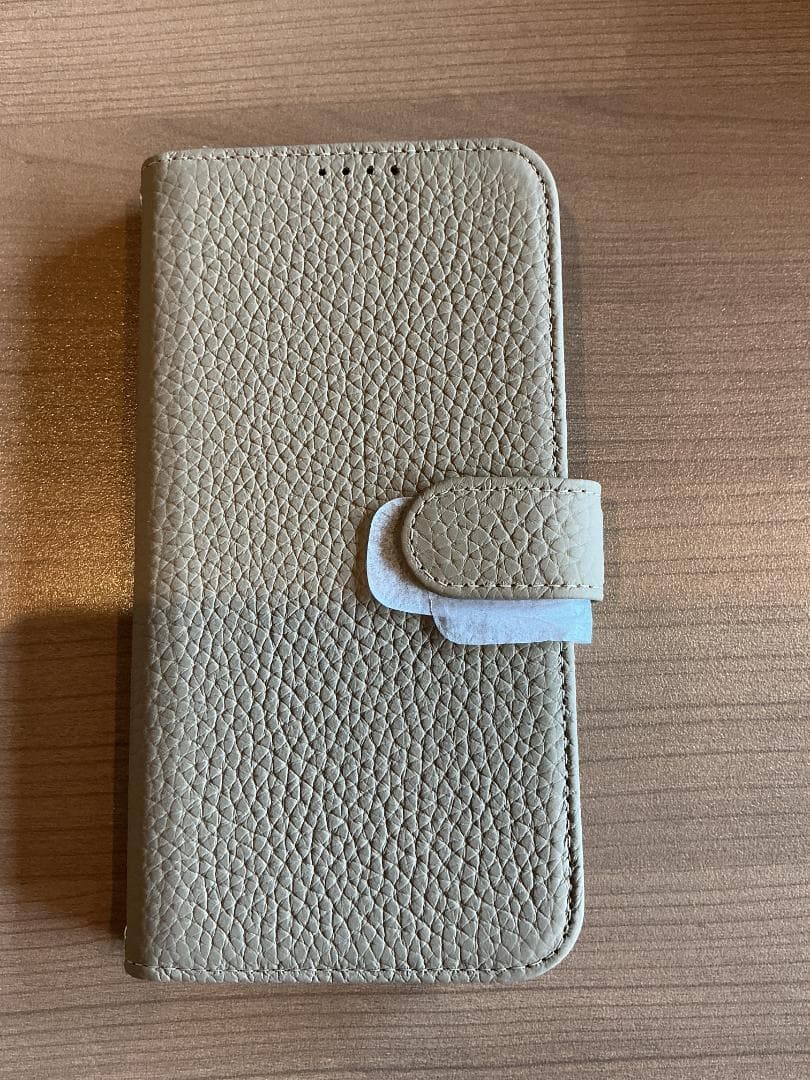 iPhone 16 Pro Max用手帳型ケース 本革 グレー 234K818