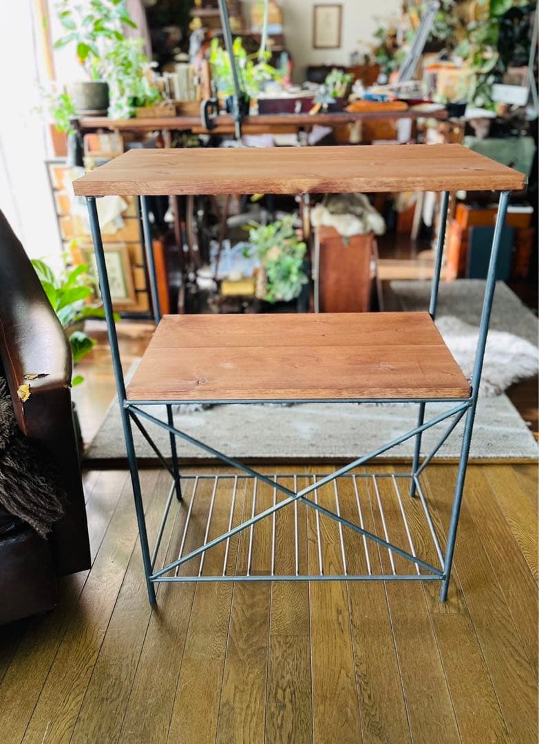 アイアンラック　シェルフ　アイアン家具　ハンドメイド　オーダーメイド