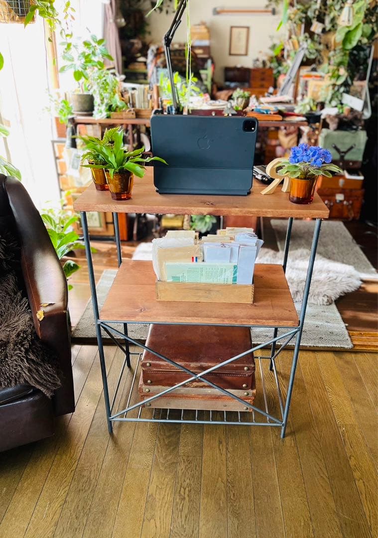 アイアンラック　シェルフ　アイアン家具　ハンドメイド　オーダーメイド