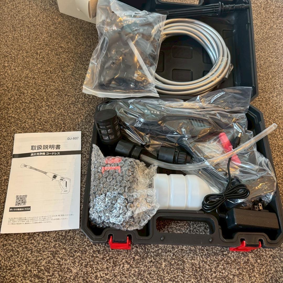 新品未使用✨強力コードレス高圧洗浄機 8MPa 洗車OK