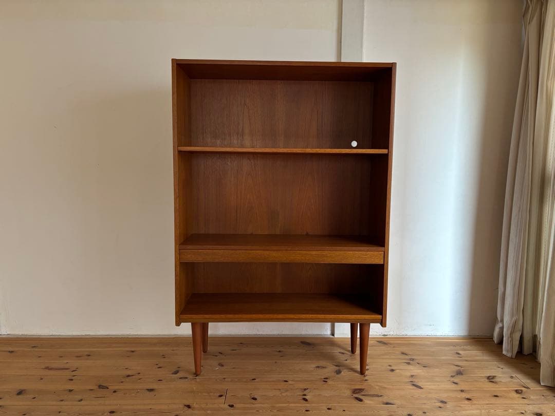 北欧ヴィンテージ　デンマーク　チーク　シェルフ