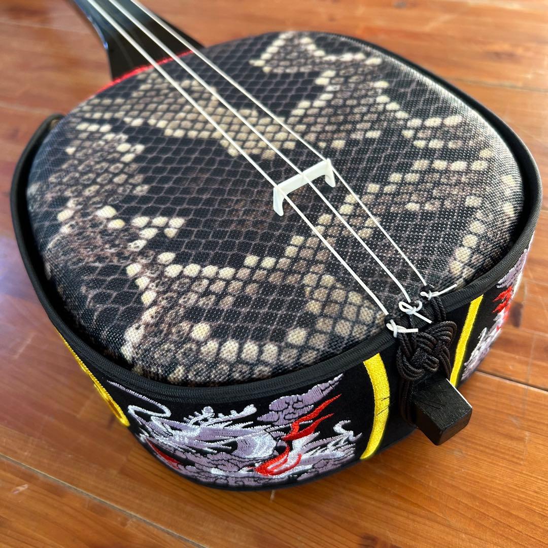 ◼️宮古島から❸ ◼️レア！新品！宮古島柄三線◼️女性　◼️沖縄　◼️初心者　◼️実器音有り