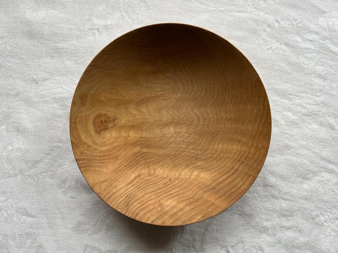 木の器　径約18.5cm　木工作家佐古馨