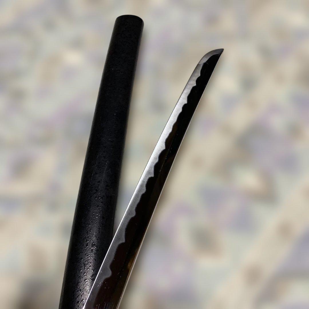 割安模造大刀 黒柄 雲龍黒楕円鍔 黒梨地鞘