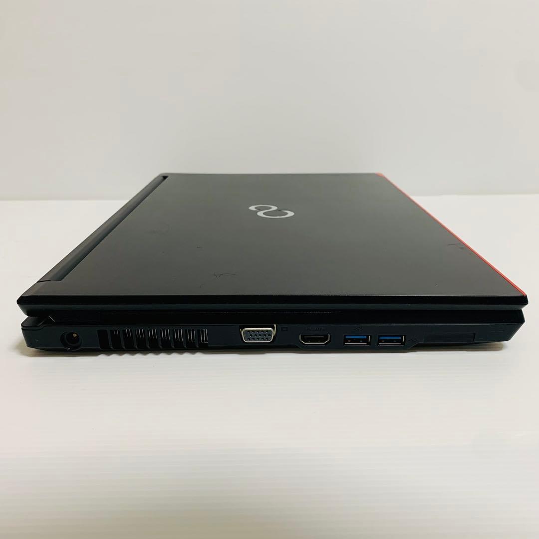 【Office付】初心者向け　富士通ノートパソコン　Win11/高速SSD