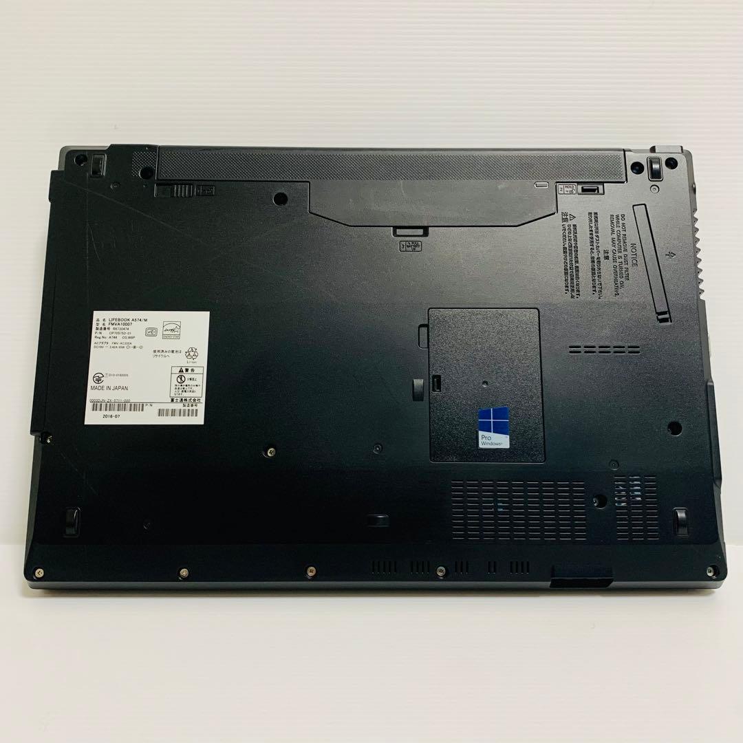 【Office付】初心者向け　富士通ノートパソコン　Win11/高速SSD