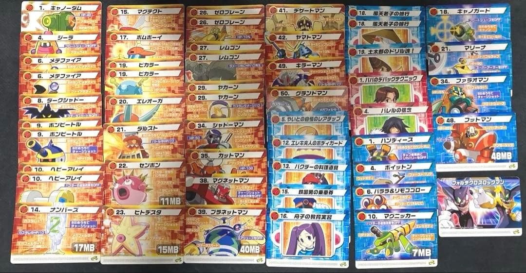 ロックマンエグゼ6　改造カード　43種51枚　part1 part2 まとめ売り