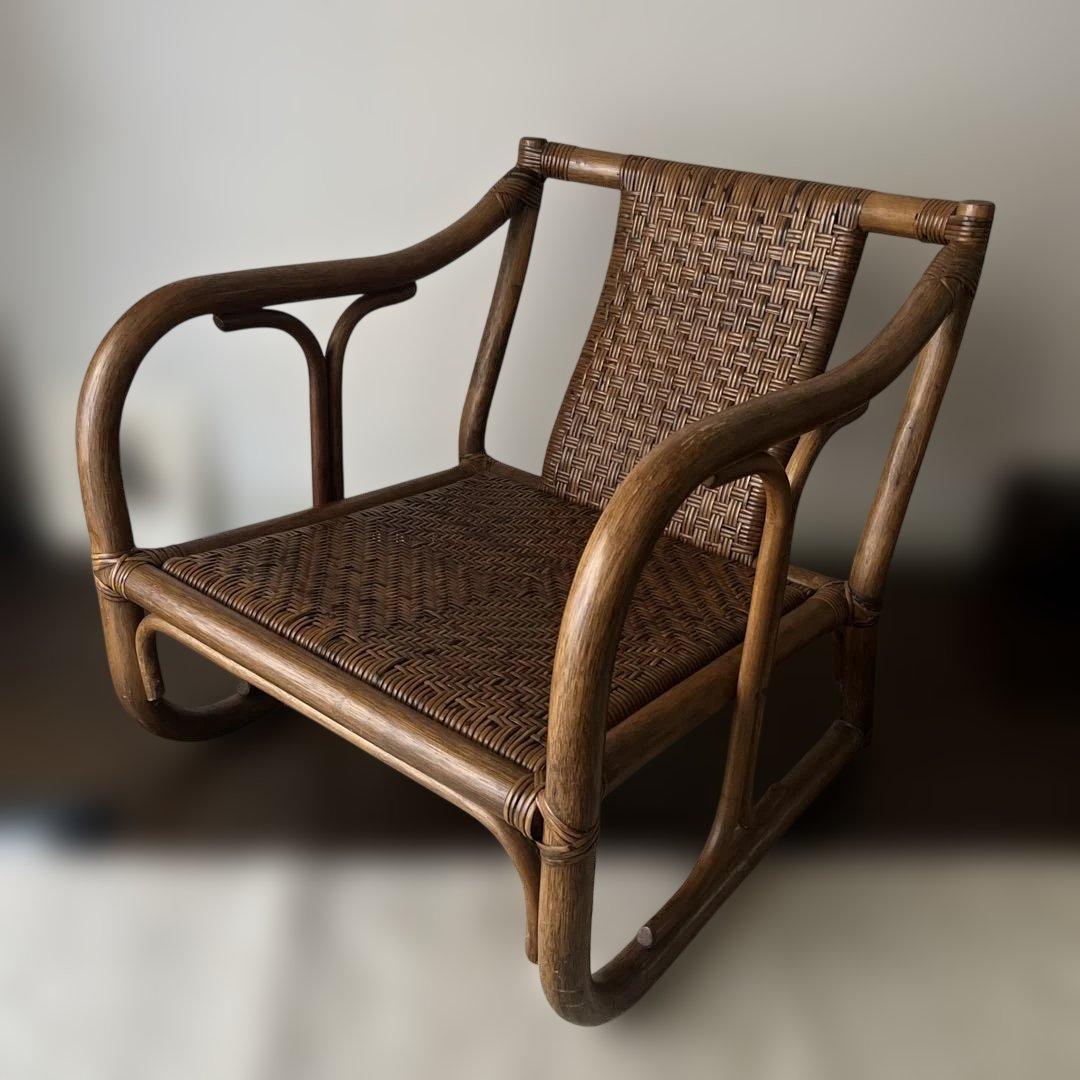ラタンチェア ヴィンテージ椅子 1人掛け