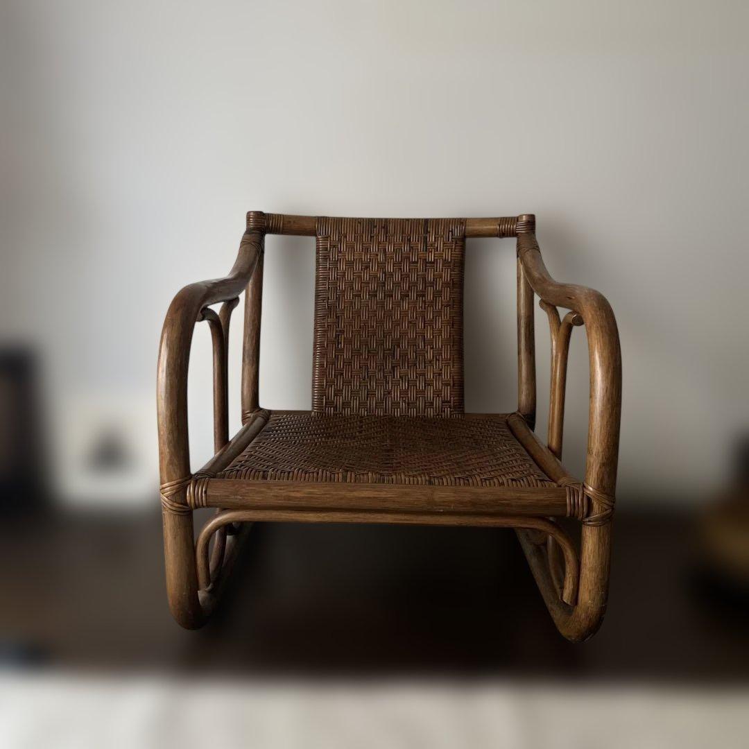 ラタンチェア ヴィンテージ椅子 1人掛け