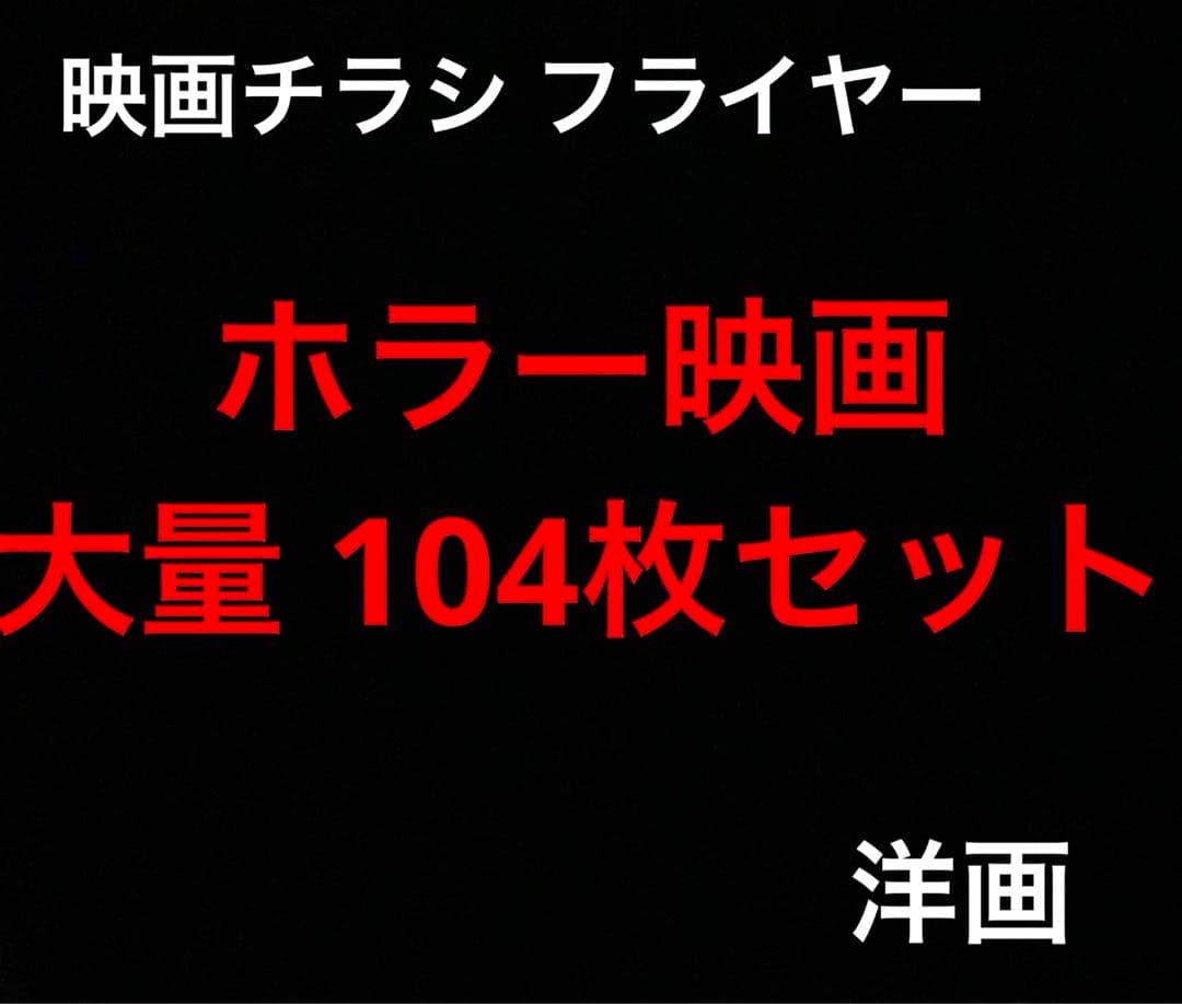 ホラー映画 映画チラシ フライヤー 大量セット