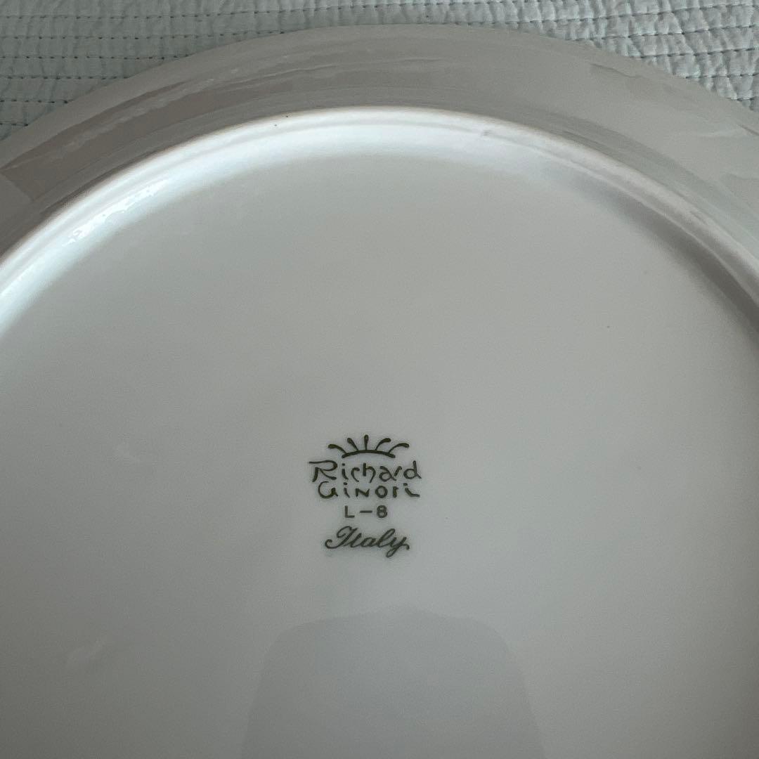 Richard Ginori ホワイトプレート 大皿　3枚セットリチャードジノリ