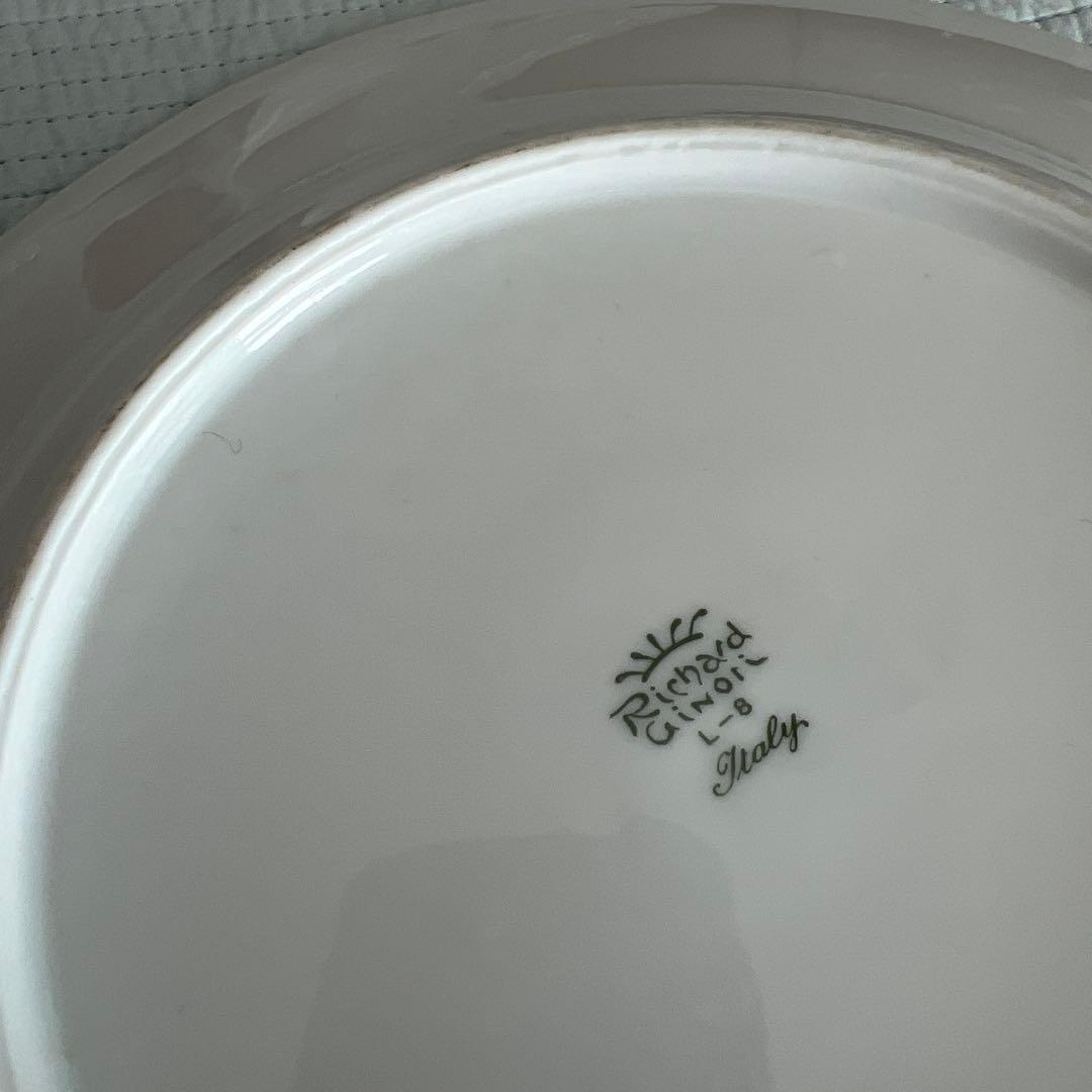 Richard Ginori ホワイトプレート 大皿　3枚セットリチャードジノリ