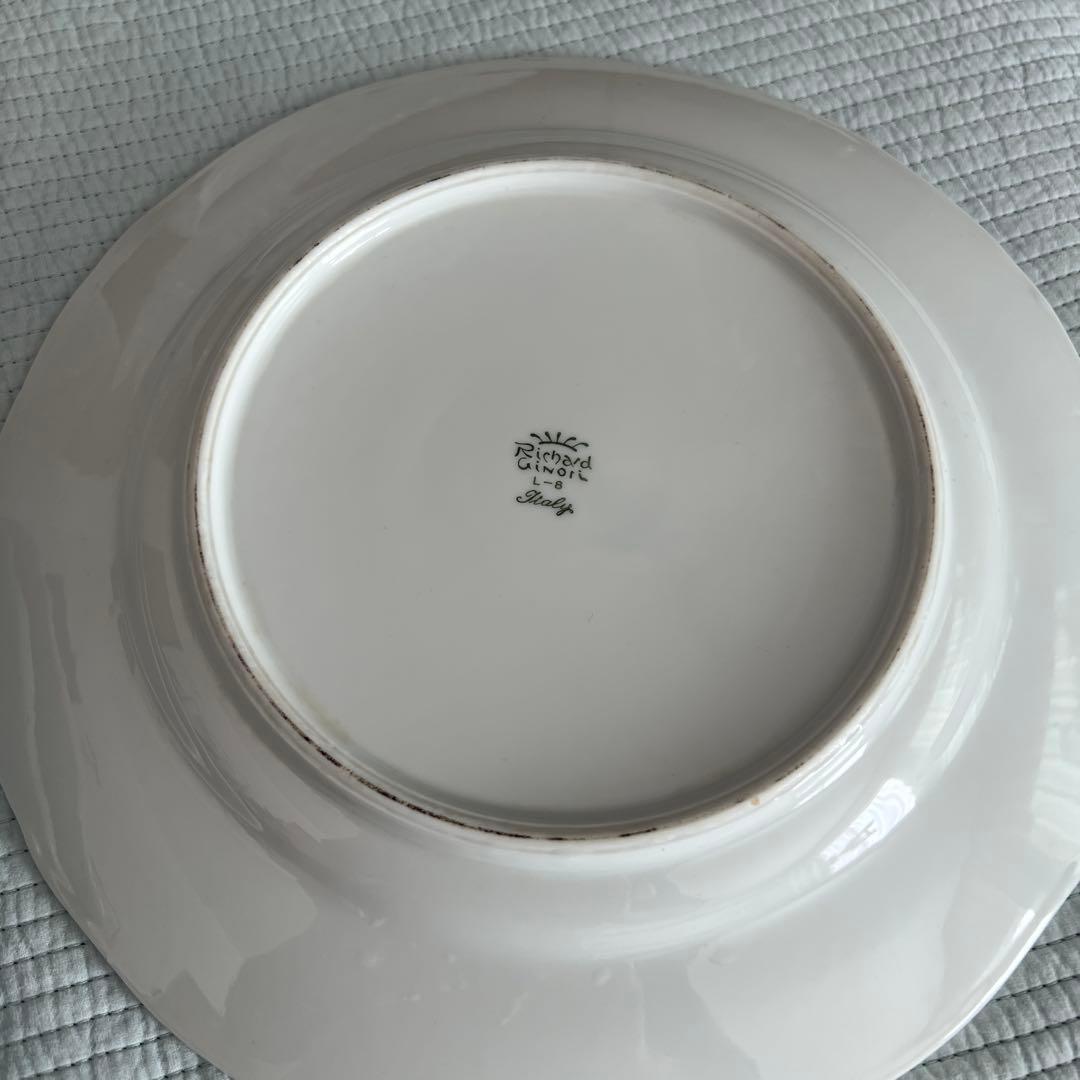 Richard Ginori ホワイトプレート 大皿　3枚セットリチャードジノリ