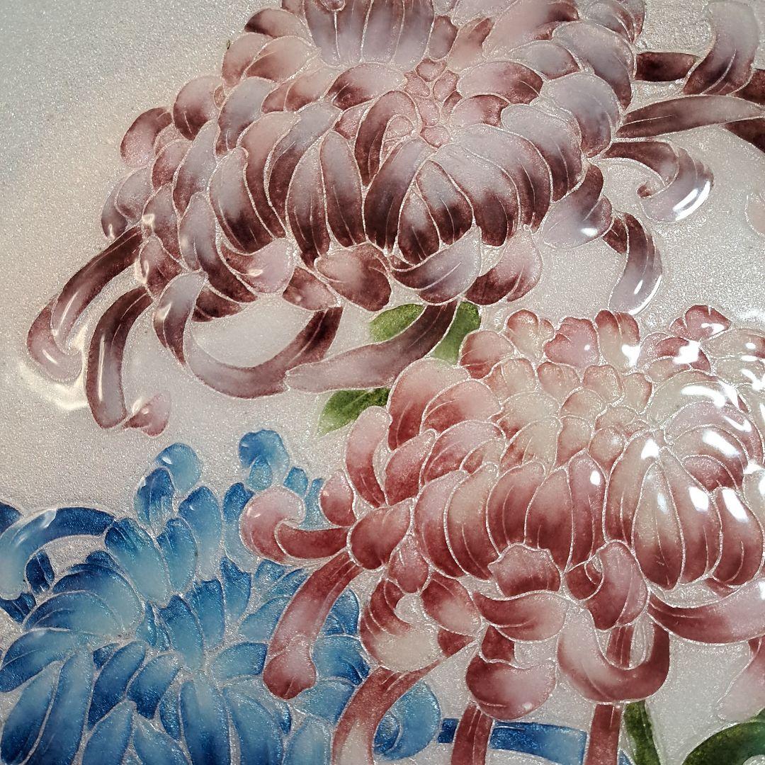 お値下げしました　七宝焼　飾り皿　直径約30cm ヴィンテージ