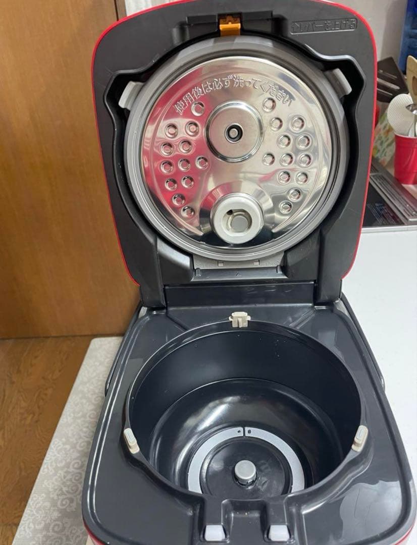 【美品】三菱 NJ-SEB06-R 炭炊釜 3.5合炊（本体のみ） 2021年製