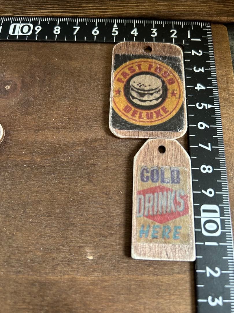 vintageウッドタグ No.416