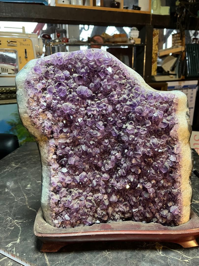 アメジスト、紫水晶、パワーストーン、宝石、約30センチ