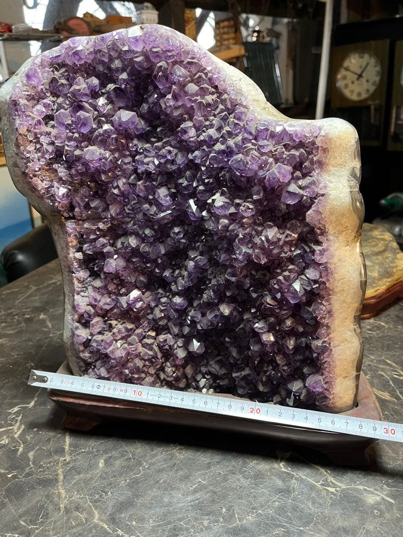 アメジスト、紫水晶、パワーストーン、宝石、約30センチ