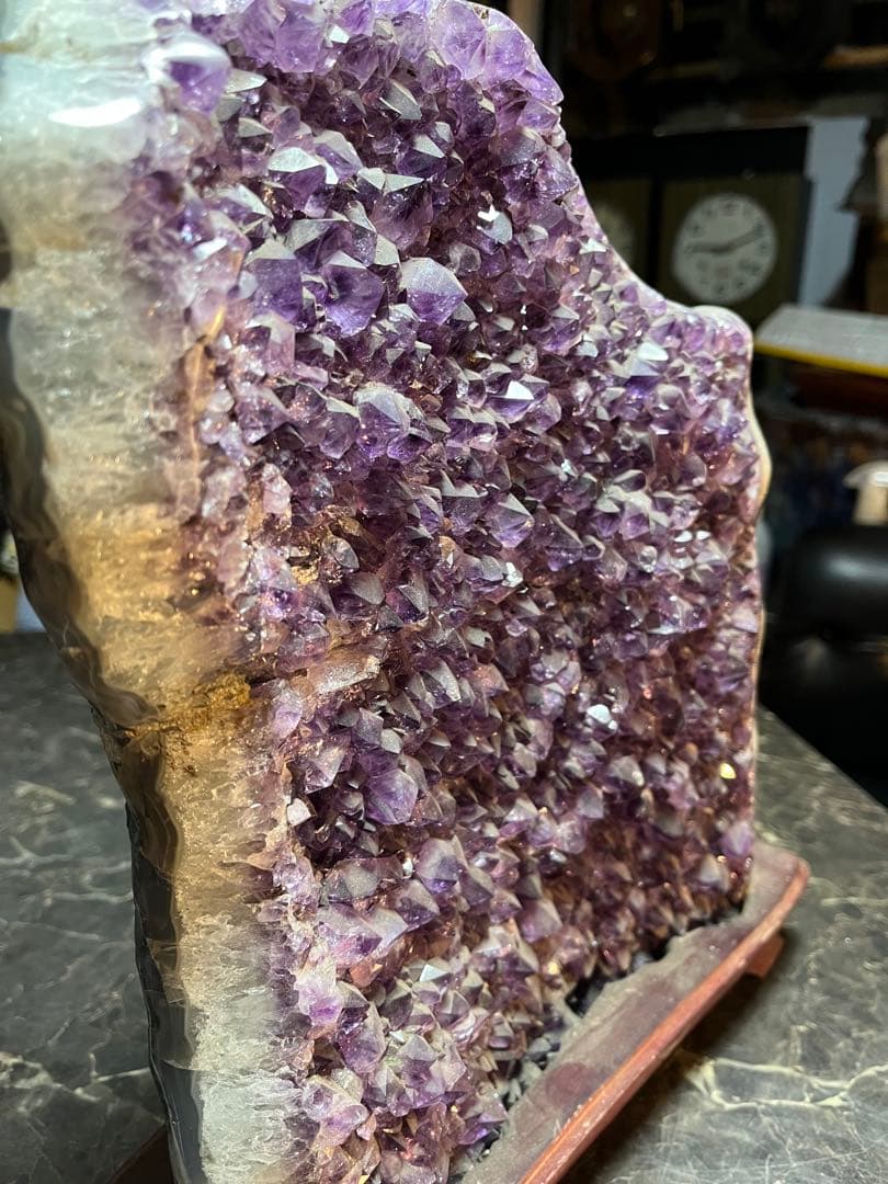 アメジスト、紫水晶、パワーストーン、宝石、約30センチ