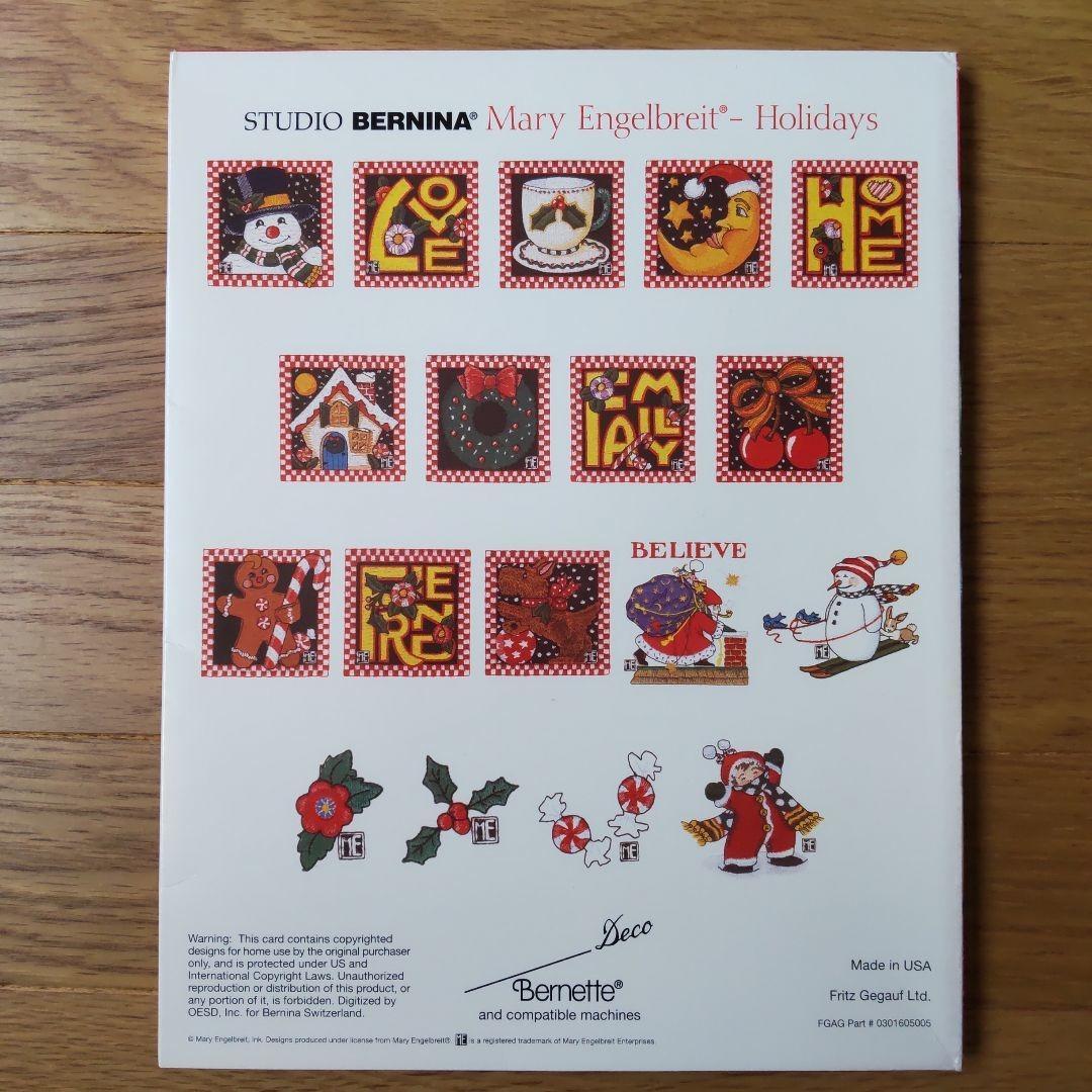 刺しゅうカード★メアリー・エンゲルブライト　刺繍カード・ブラザーのミシンで使用