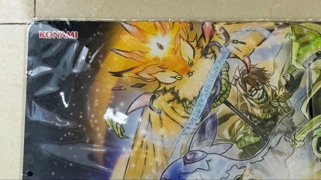 遊戯王 神芸学徒ファインメルト＆神芸学徒リテラ(枠あり) プレイマット