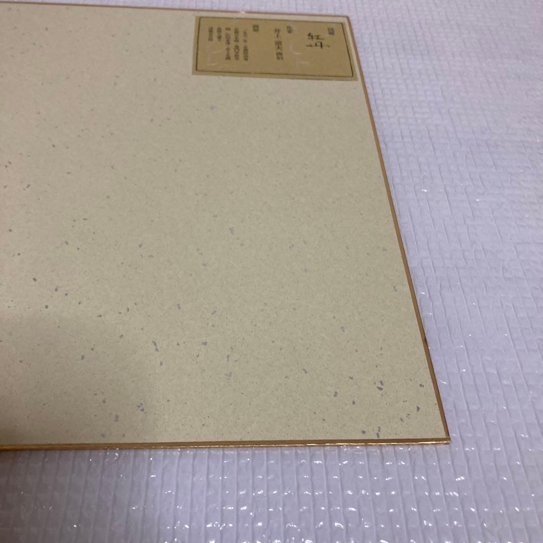 TS78 井上富夫 牡丹 色紙 日本画 花の絵 豪華 縁起物 伝統工芸 和室