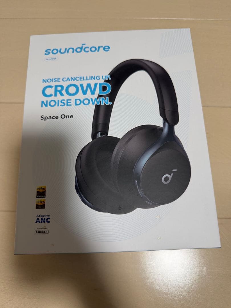 soundcore Space One ブラック ワイヤレスヘッドホン