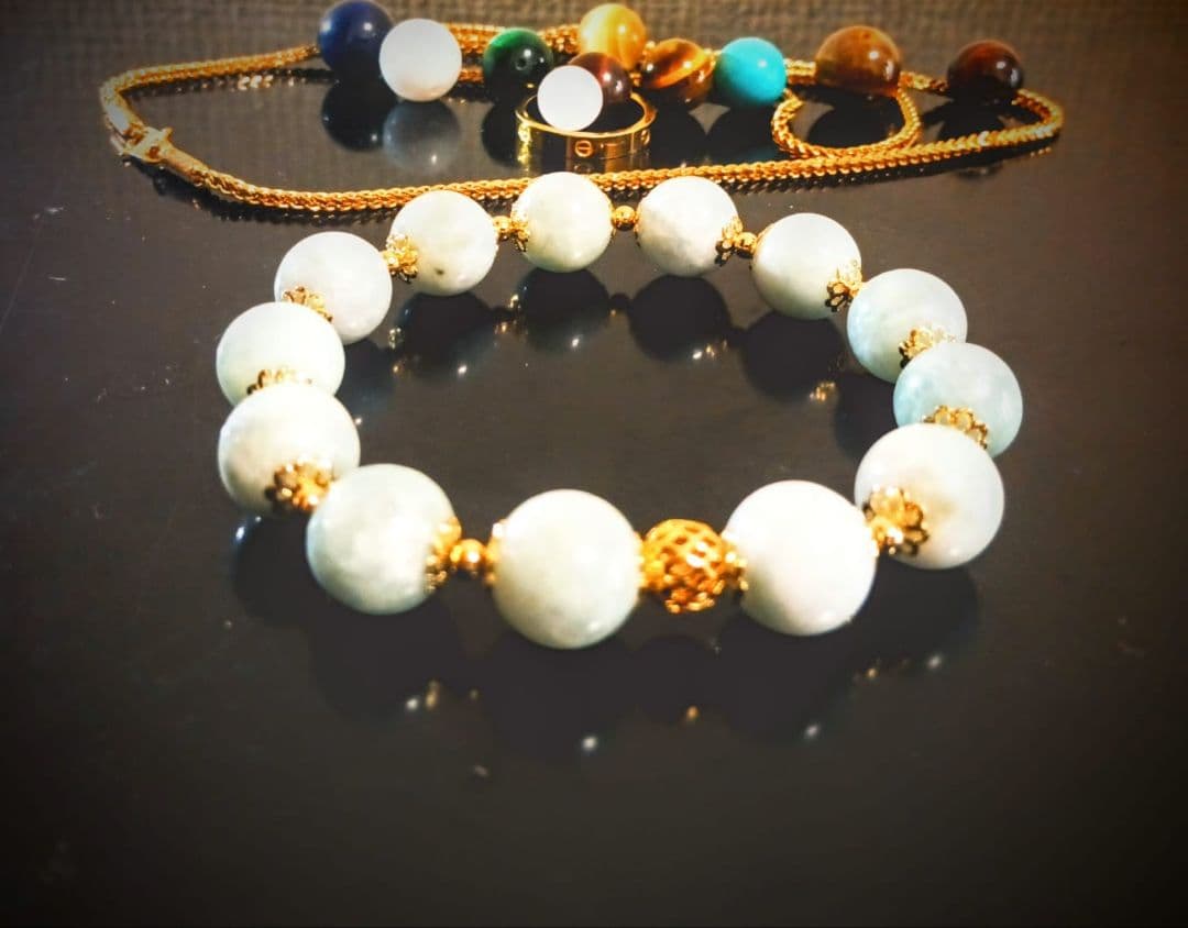 天然石ビーズブレスレット3点セット