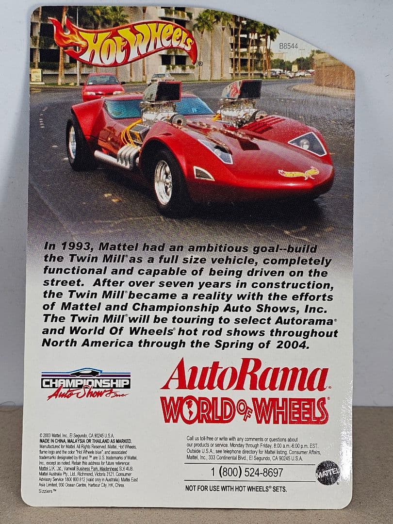 Hot Wheels Twin Mill Auto rama 2004 赤白青