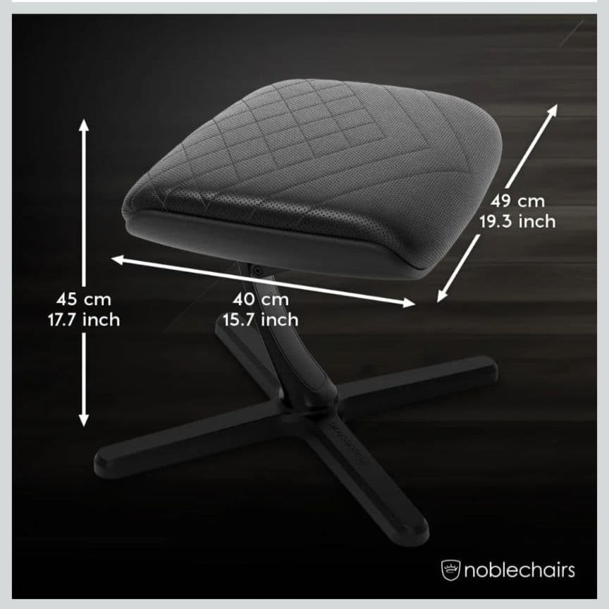 【美品】noblechairs フットレスト FOOTREST 2 PUレザー