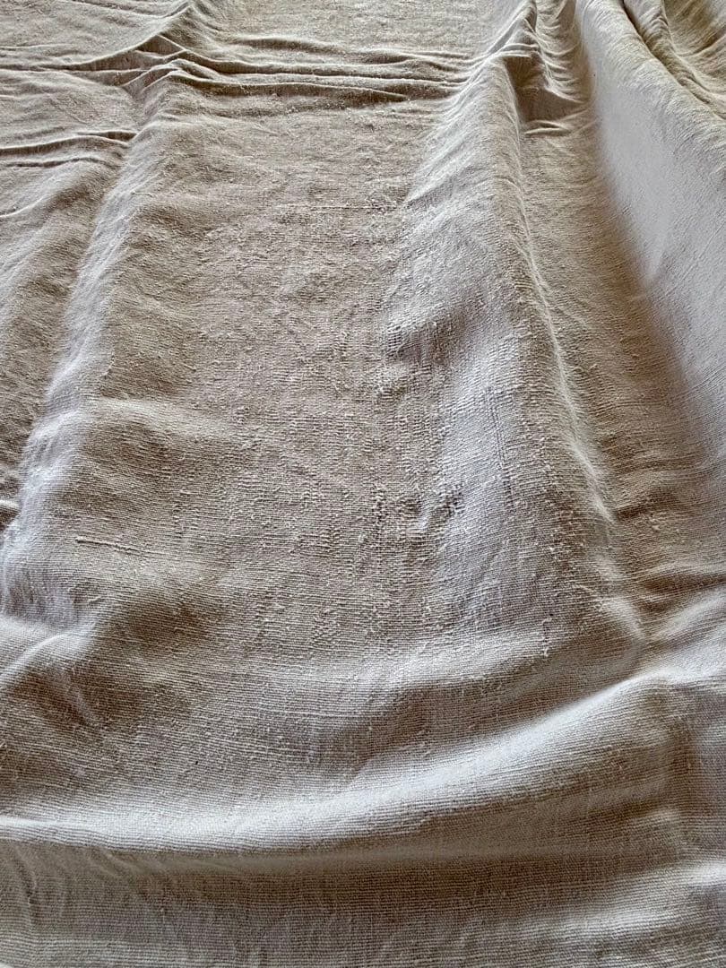 フランスアンティーク 19世紀のリネンシーツ 1800✖️2500 風合い柔らか