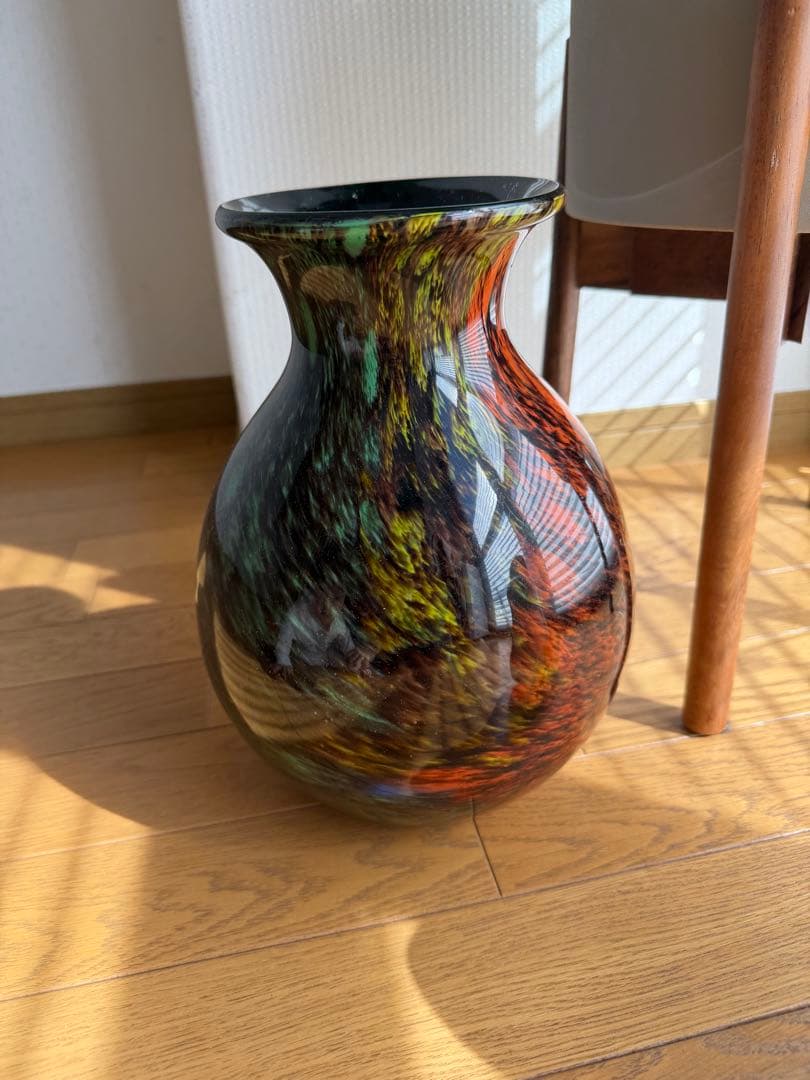 【美品】カメイグラス kameiglass 花瓶 ヴィンテージ品